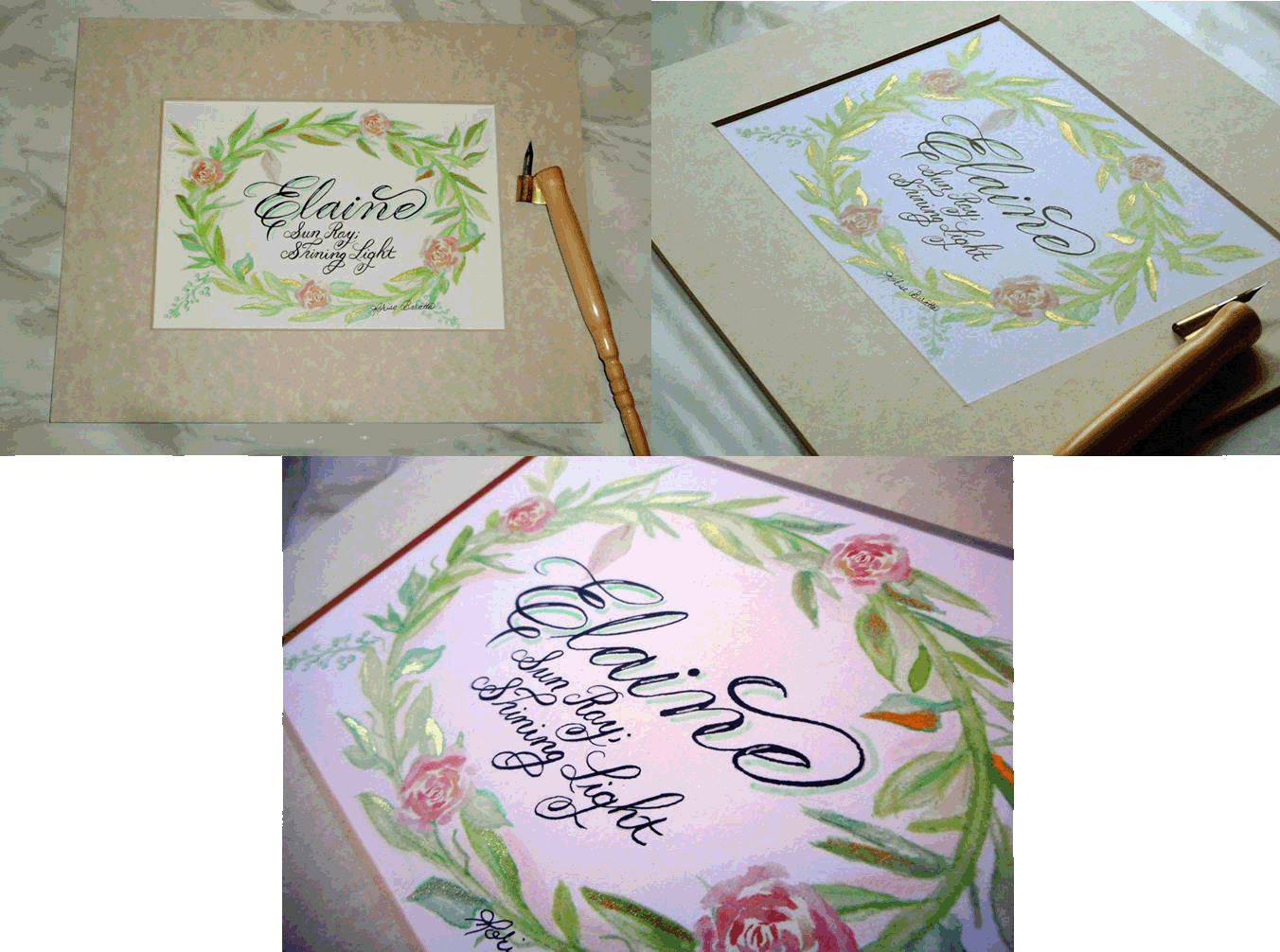Custom Calligraphy Lettering and Art Project