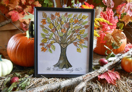 Family Tree Guest Signature Print