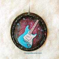Fender Stratocaster Guitar Holiday Christmas Ornament